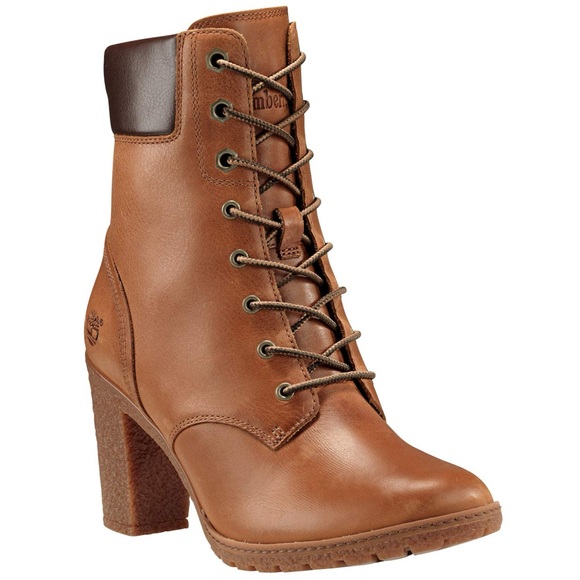 Timberland Shoes - Timberland Glancy Tan Leather Heeled Boots